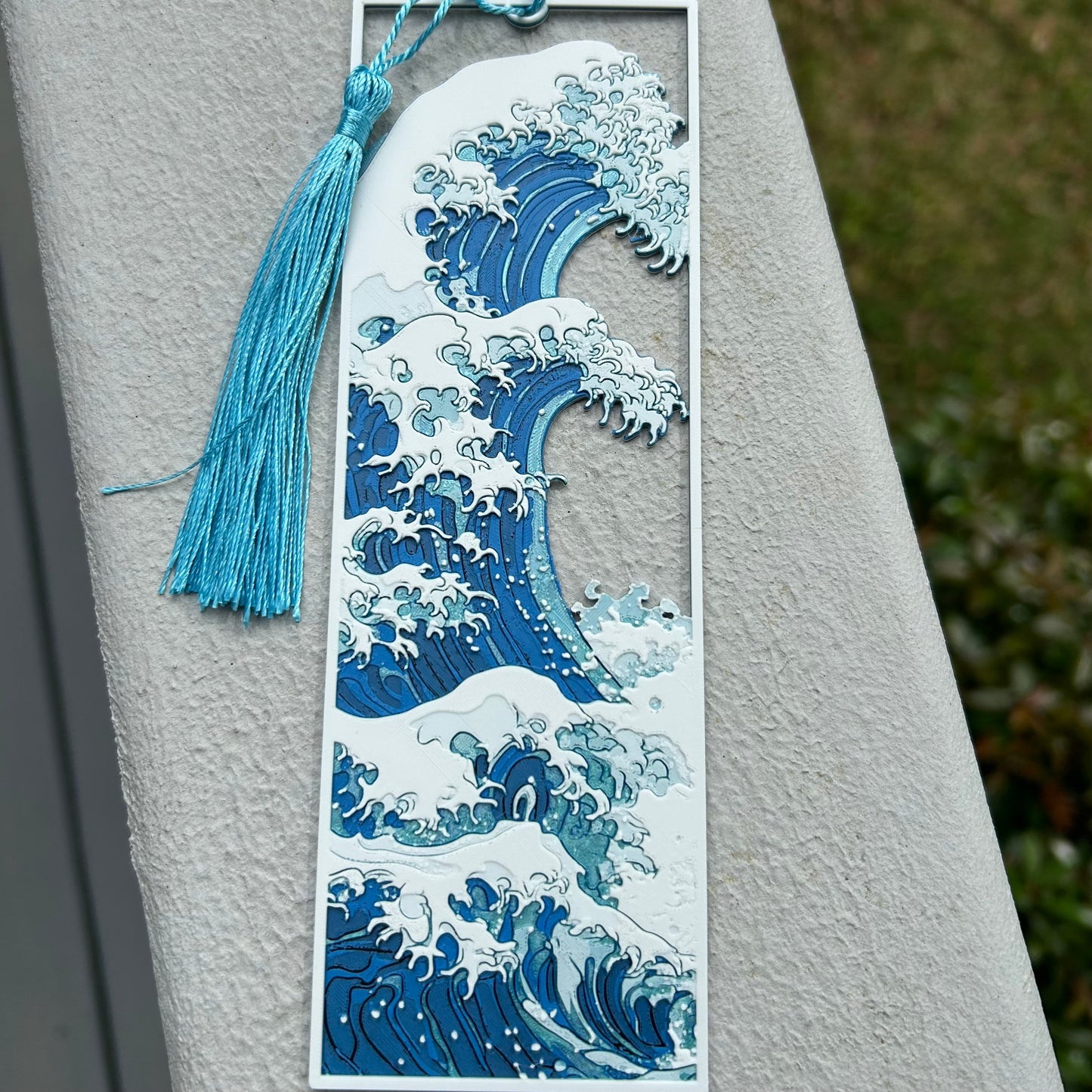 Wave Scene - 3d Printed Bookmark