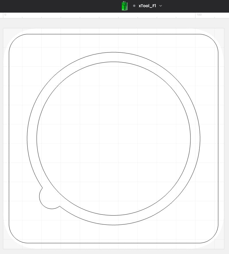 Digital File Only - xTool F1 Baseplate Jig Template - Multi-size Coasters