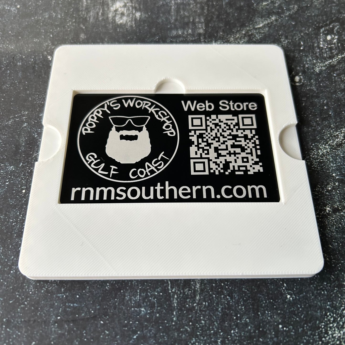 xTool F1 business card jig. 3d printed specifically for the xTool F1. An xTool XCS layout file will be provided.