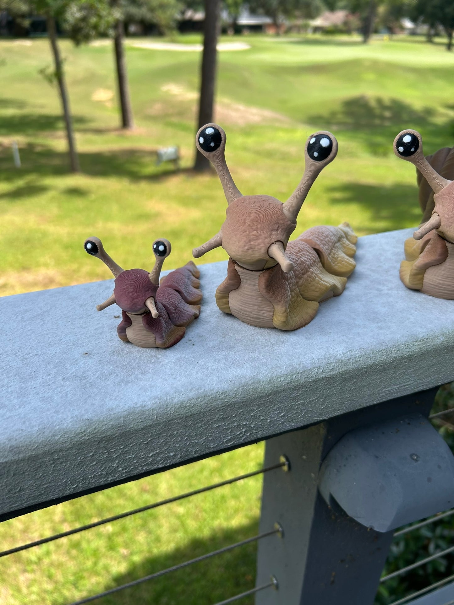Snail and Slug - 3d Printed Posable Toy