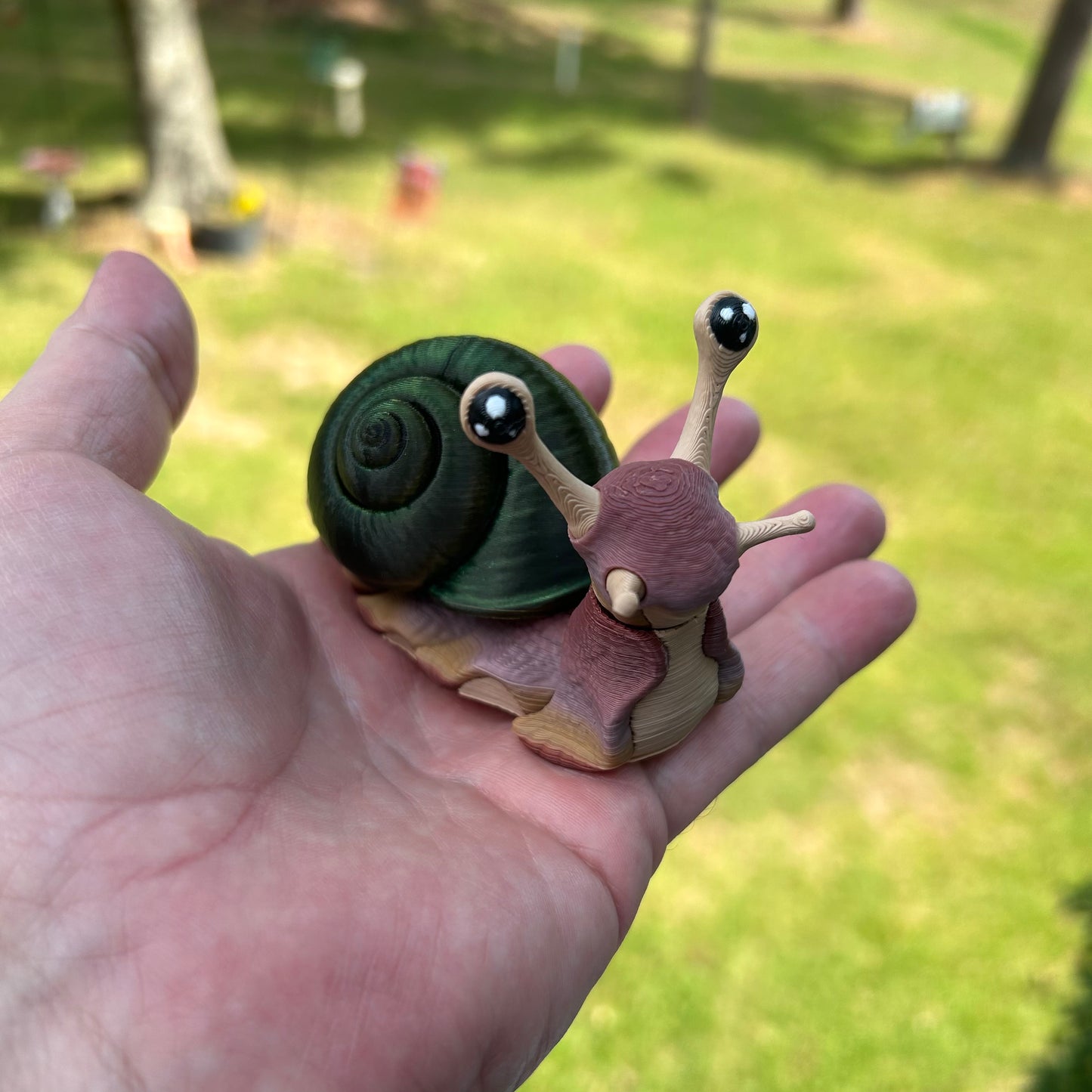 Snail and Slug - 3d Printed Posable Toy