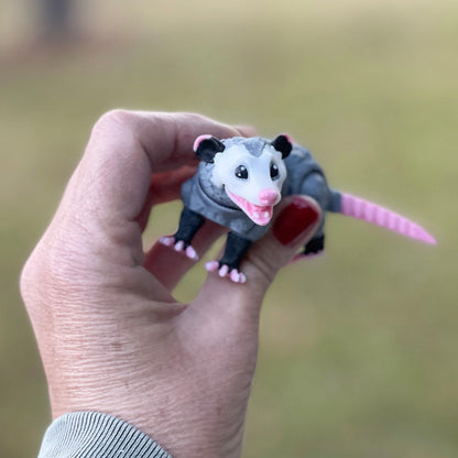 Miniature Opossum  - 3d Printed Fidget Toy