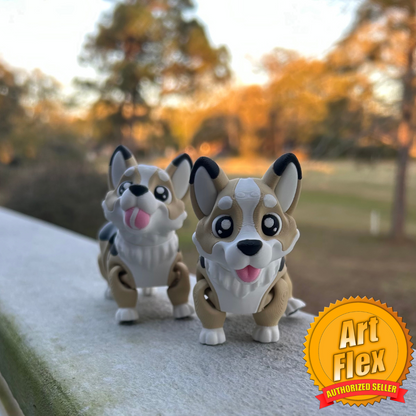 Little Corgis - 3d Printed Fidget Toy