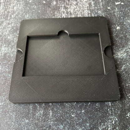 xTool F1 business card jig. 3d printed specifically for the xTool F1. An xTool XCS layout file will be provided.