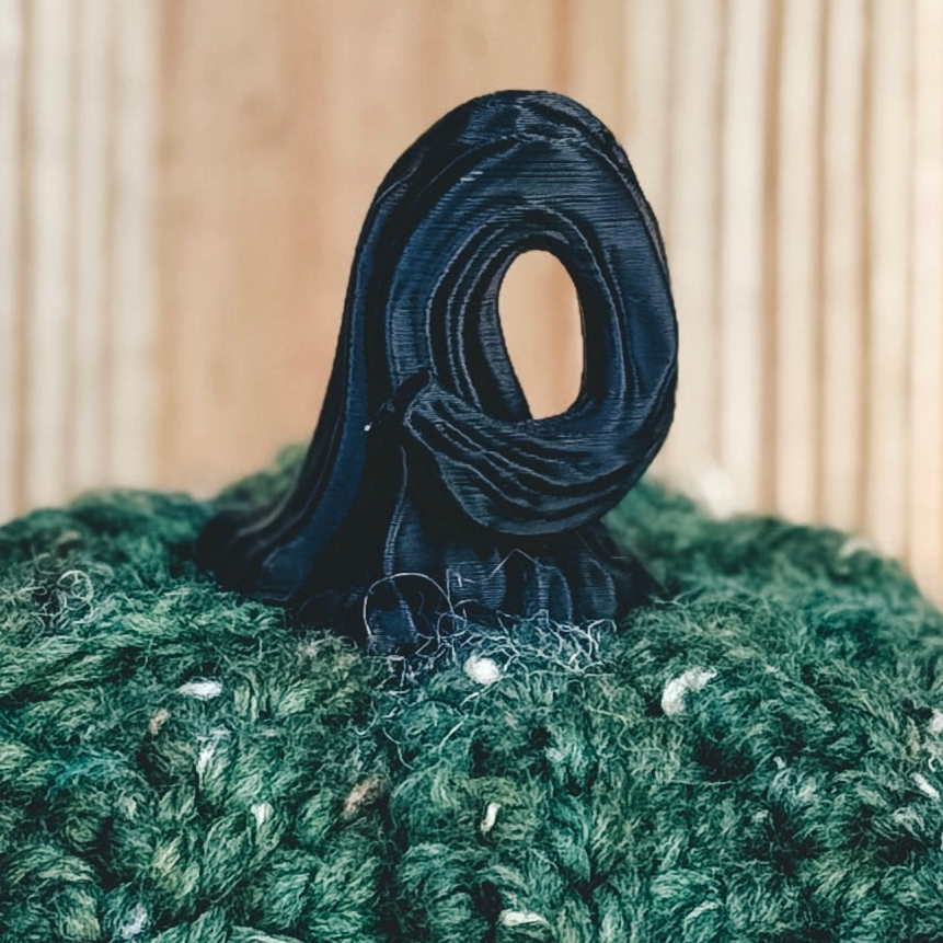 3d Printed Pumpkin Stems for Crocheted Pumpkins