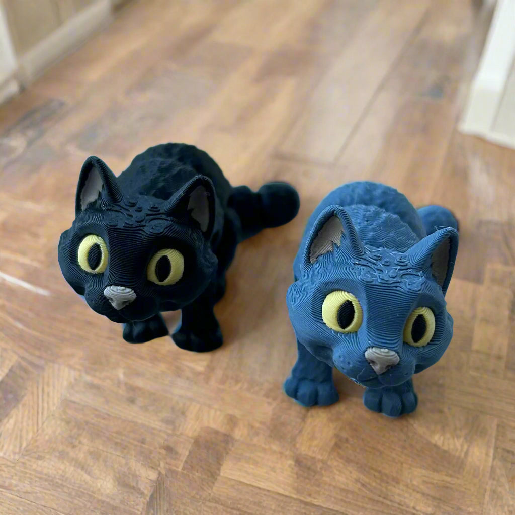 Black and gray cats