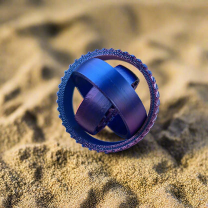 Blue and purple fidget spinner