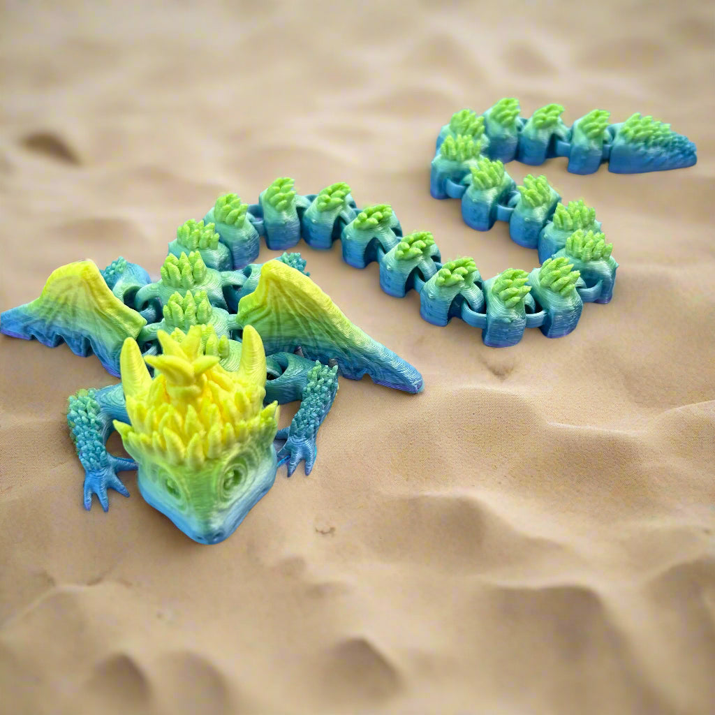 Blue Green Yellow Dragon