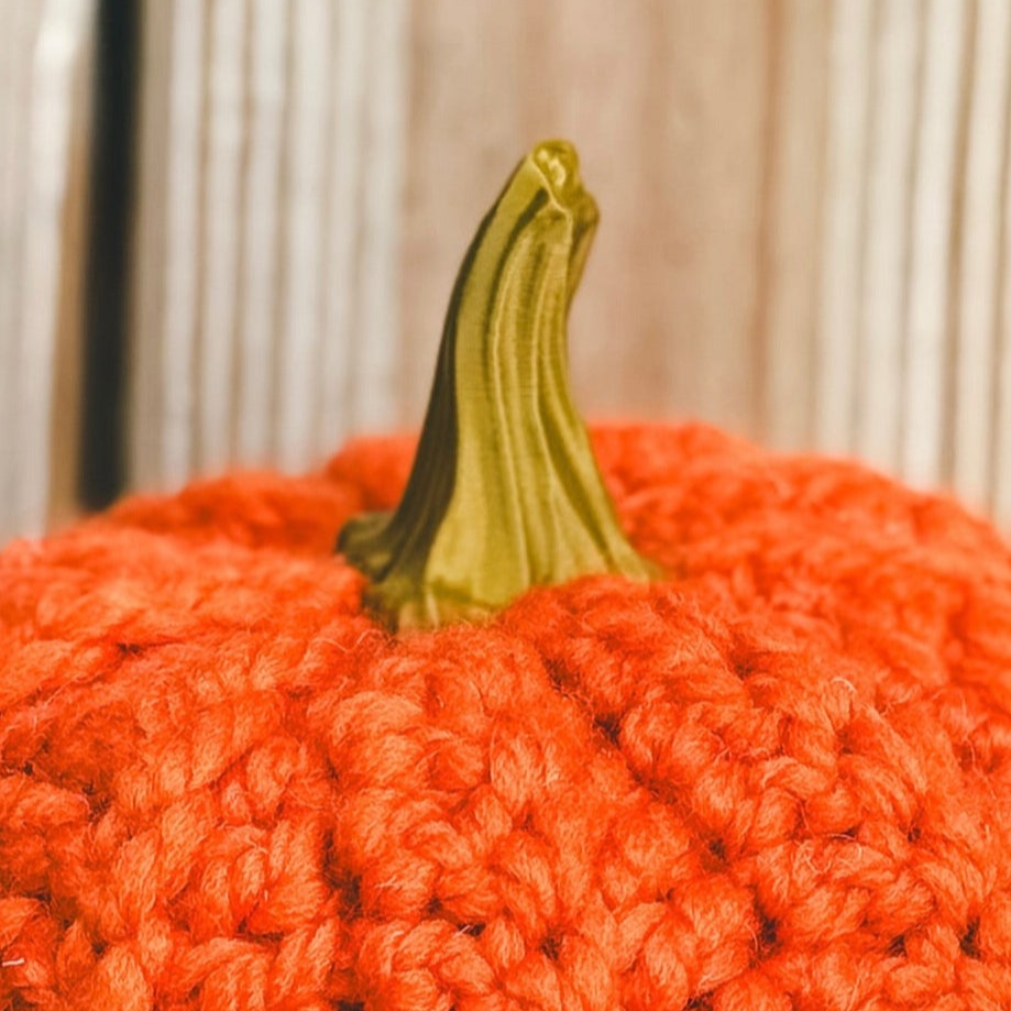 3d Printed Pumpkin Stems for Crocheted Pumpkins
