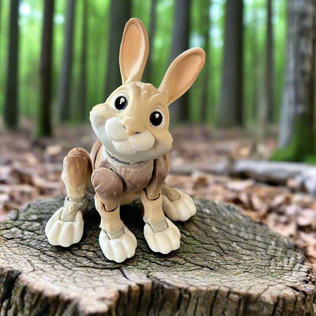 Bunny on stump