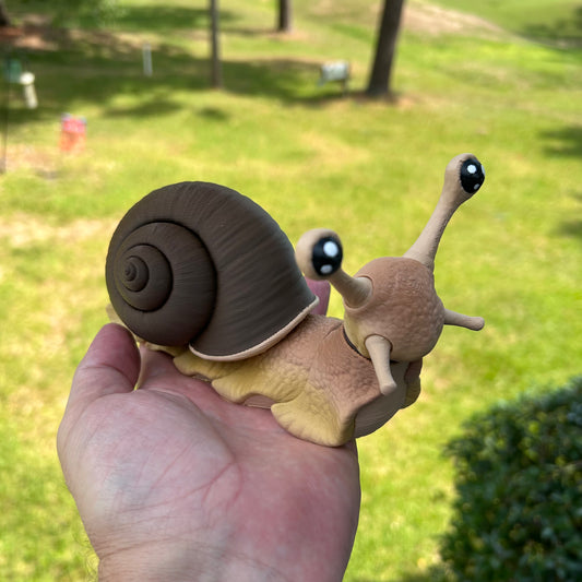 Snail and Slug - 3d Printed Posable Toy