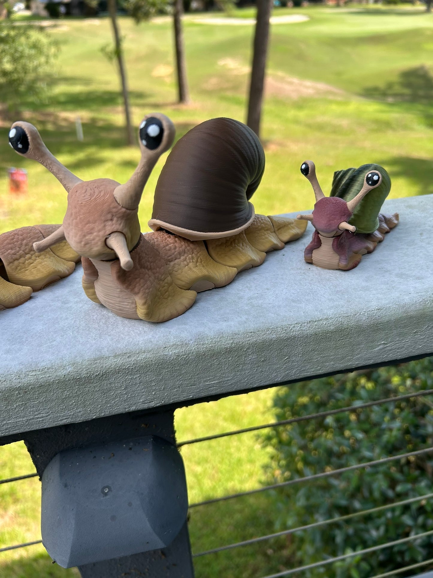 Snail and Slug - 3d Printed Posable Toy