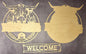 Hyland Cow Welcome sign DIY kit with three pieces, unpainted and unassembled