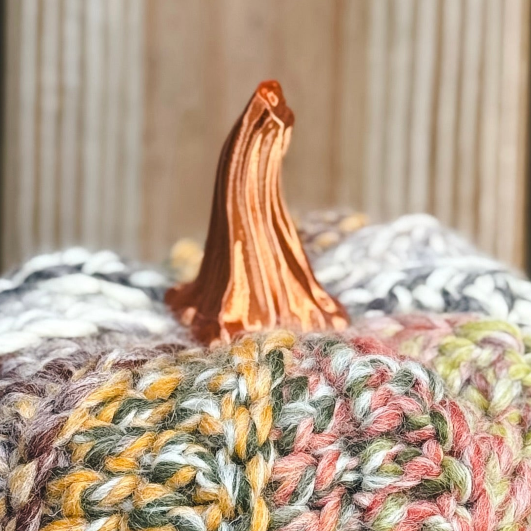 3d Printed Pumpkin Stems for Crocheted Pumpkins