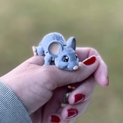 Miniature Smiling Mouse - 3d Printed Fidget Toy