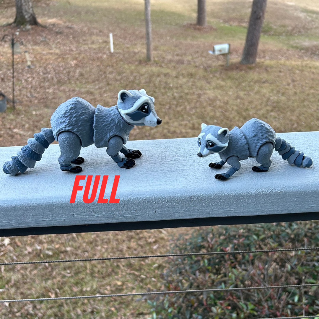Smiling Raccoon - 3d Printed Fidget Toy