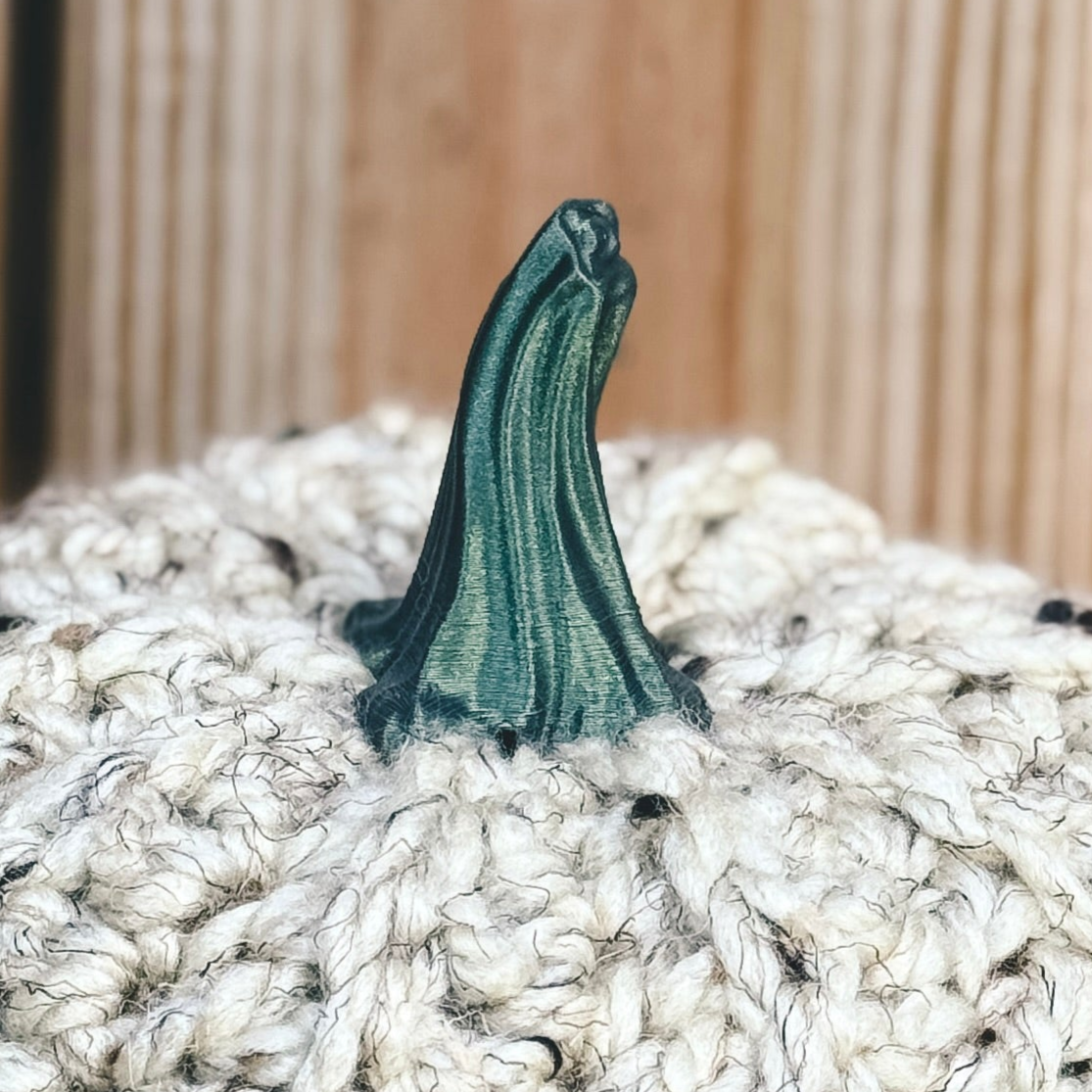 3d Printed Pumpkin Stems for Crocheted Pumpkins