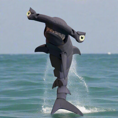Hammerhead Shark Jumping out of the Ocean