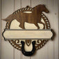Horse and Rope Name Plate