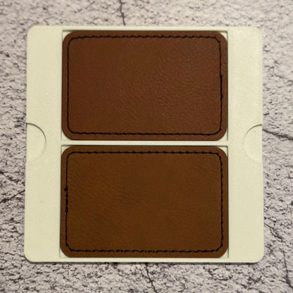 xTool F1 leather patch jig. 3d printed specifically for the xTool F1. An xTool XCS layout file will be provided.