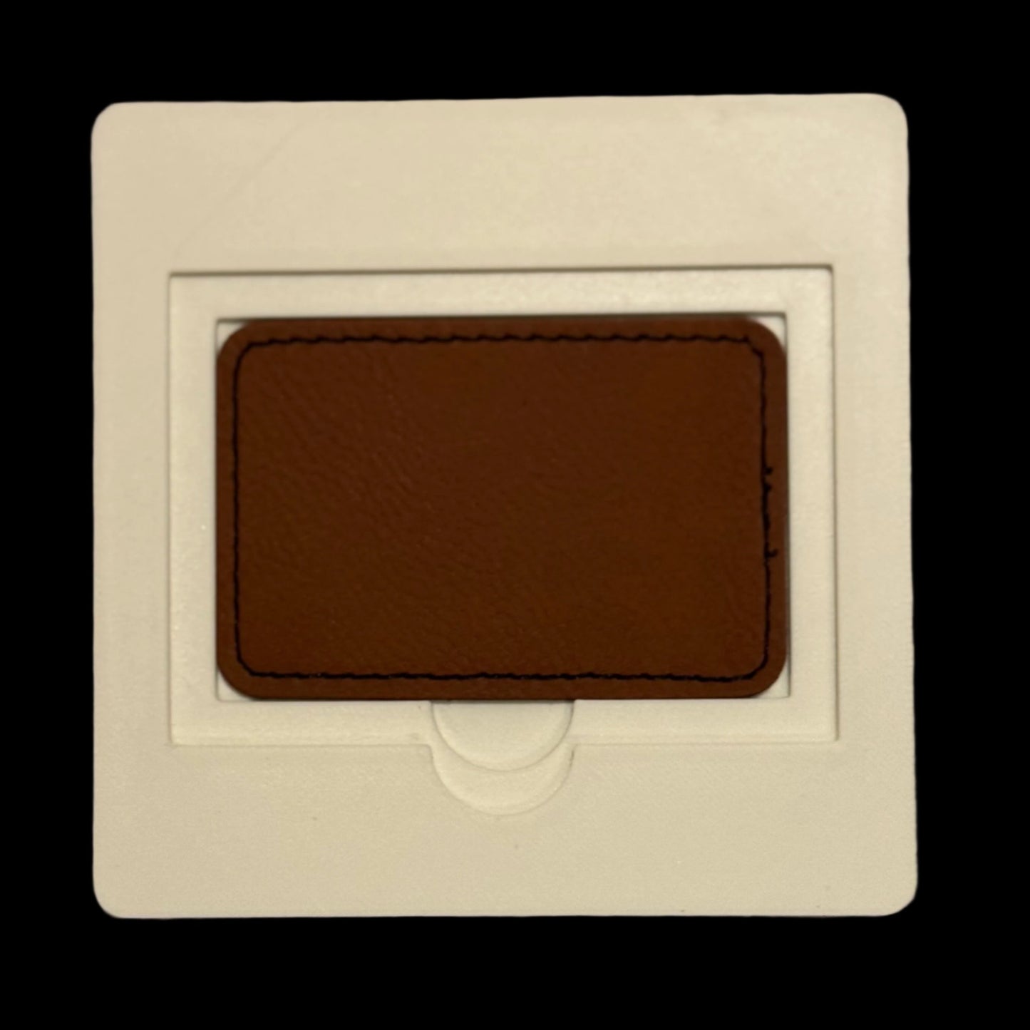 xTool F1 multi-size leather patch jig. 3d printed specifically for the xTool F1. An xTool XCS layout file will be provided.