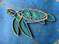 Sea Turtle - Laser cut, multi-layer wood, hand painted, great for any room