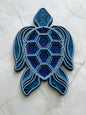 Sea Turtle - Ocean colors, laser cut, multi-layer wood, hand painted, great for any room
