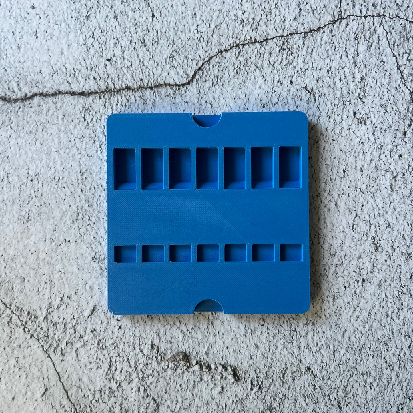 xTool F1 Bottle Opener Jig for up to seven openers. 3d printed specifically for the xTool F1. An xTool XCS layout file is provided as part of the purchase.