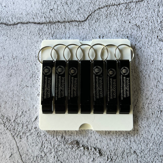xTool F1 Bottle Opener Jig for up to seven openers. 3d printed specifically for the xTool F1. An xTool XCS layout file is provided as part of the purchase.