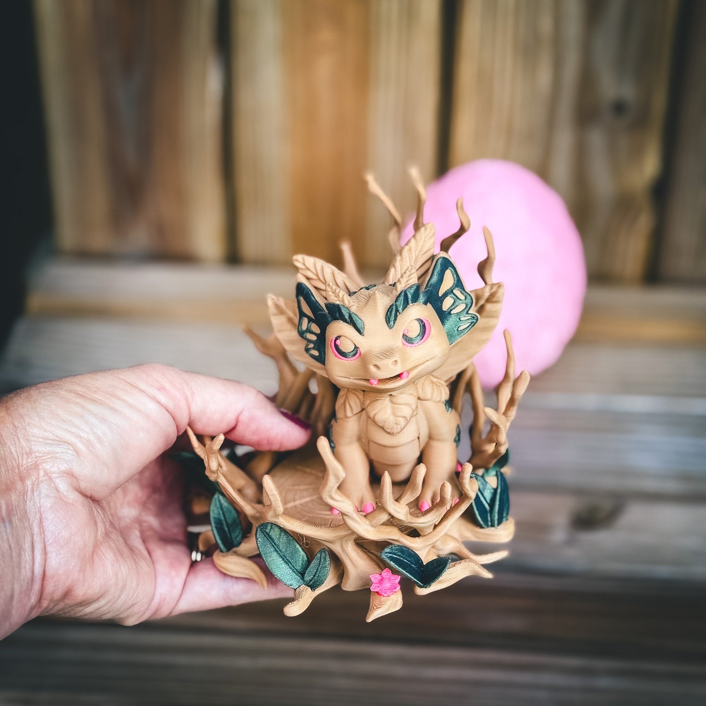 Amazing Dragon Egg with Dragon and Stand - Multi-Color 3d Print