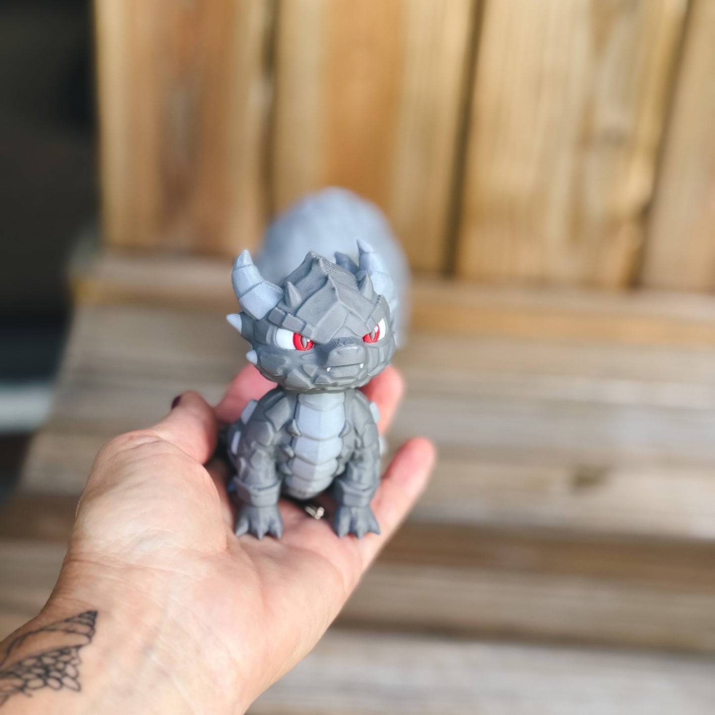 Amazing Dragon Egg with Dragon and Stand - Multi-Color 3d Print