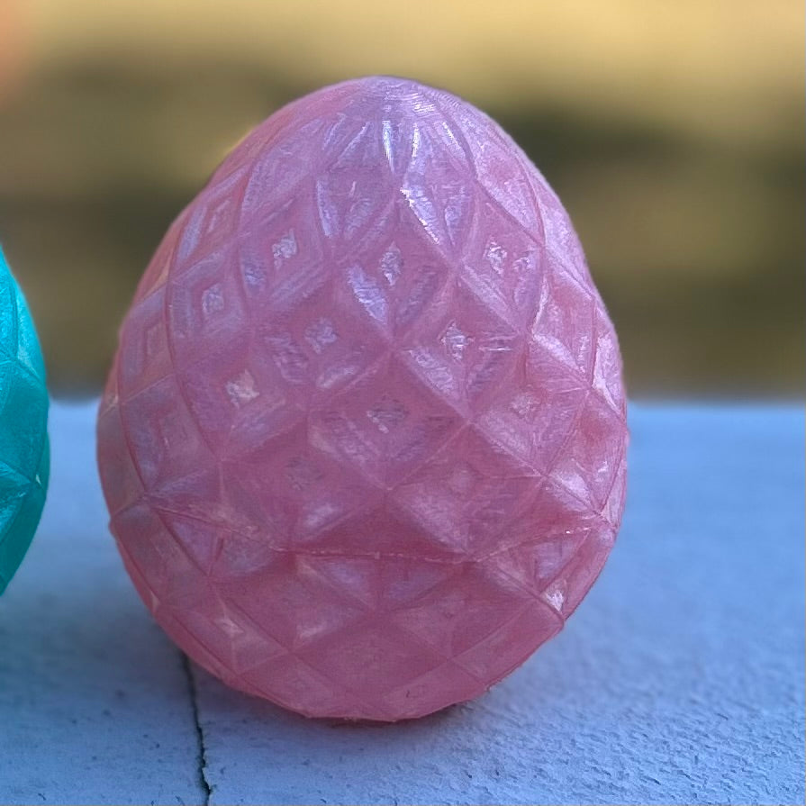 Crystal Eggs - 3D Printed With Many Dazzling Colors In Multiple Sizes