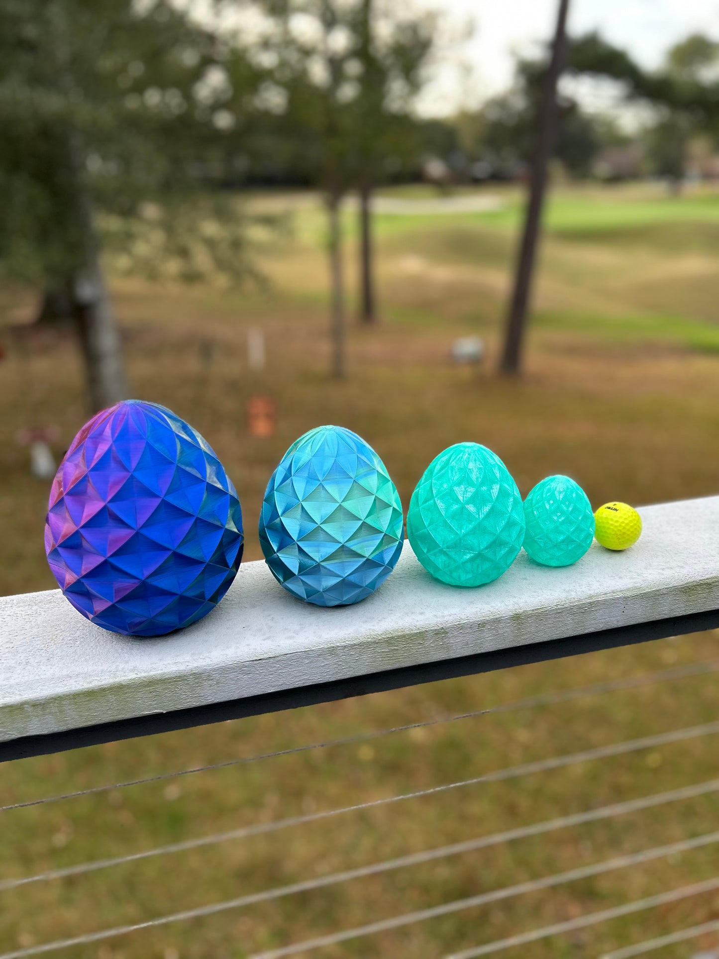Crystal Eggs - 3D Printed With Many Dazzling Colors In Multiple Sizes