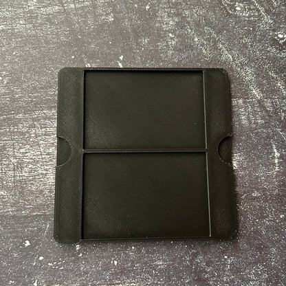 xTool F1 leather patch jig. 3d printed specifically for the xTool F1. An xTool XCS layout file will be provided.