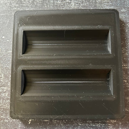 3d Printed 2x Mini Flashlight Jig for the xTool F1, includes XCS template file and instructions.