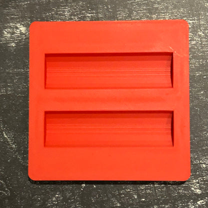 3d Printed 2x Mini Flashlight Jig for the xTool F1, includes XCS template file and instructions.