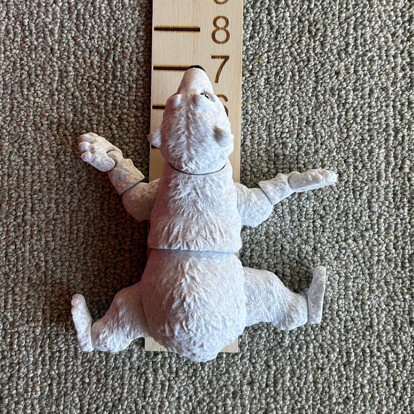 Smiling Polar Bear - 3d Printed Posable Toy