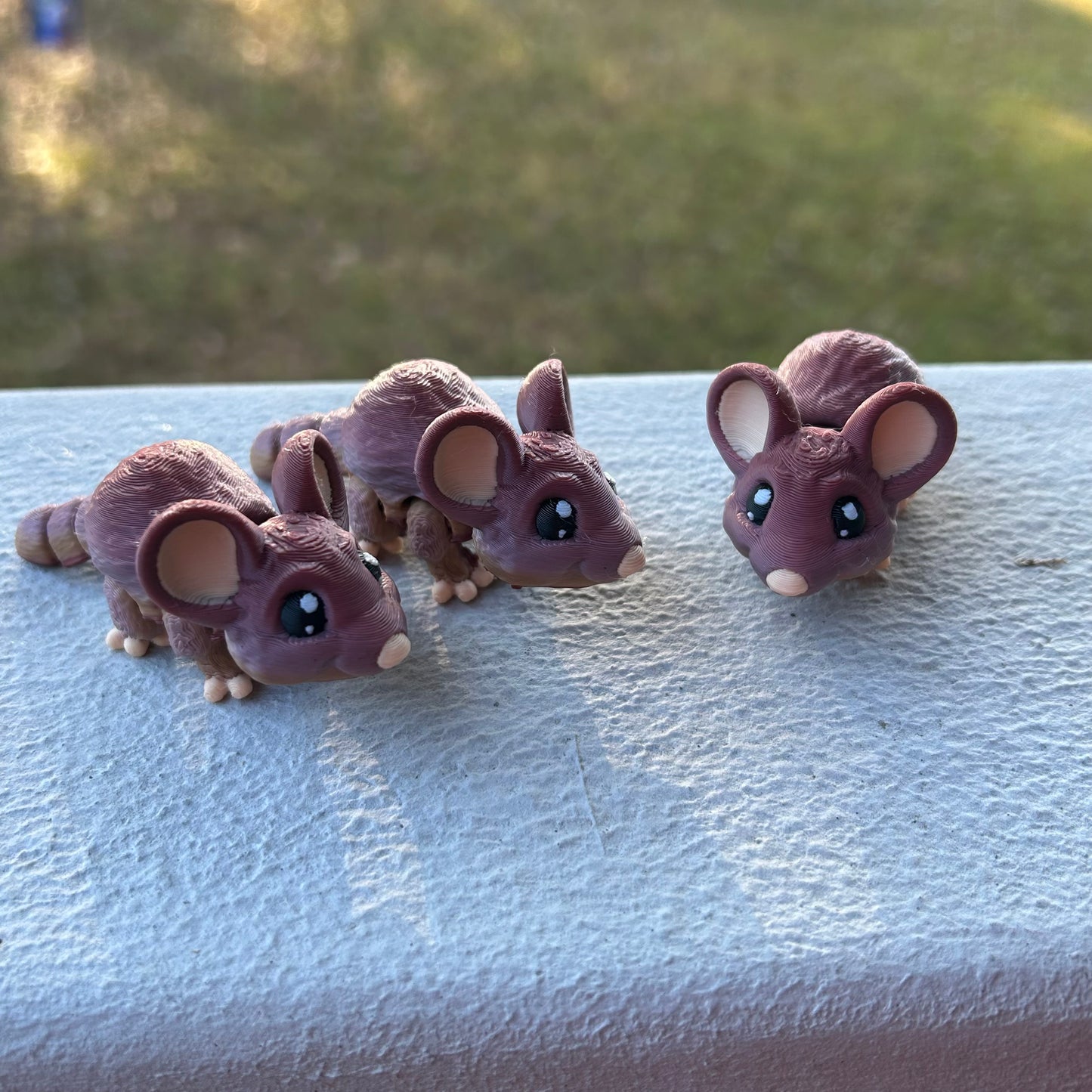 Miniature Smiling Mouse - 3d Printed Fidget Toy