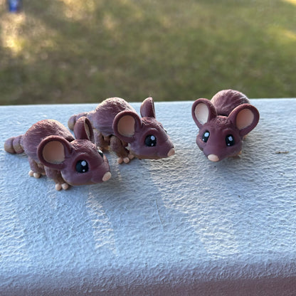 Miniature Smiling Mouse - 3d Printed Fidget Toy