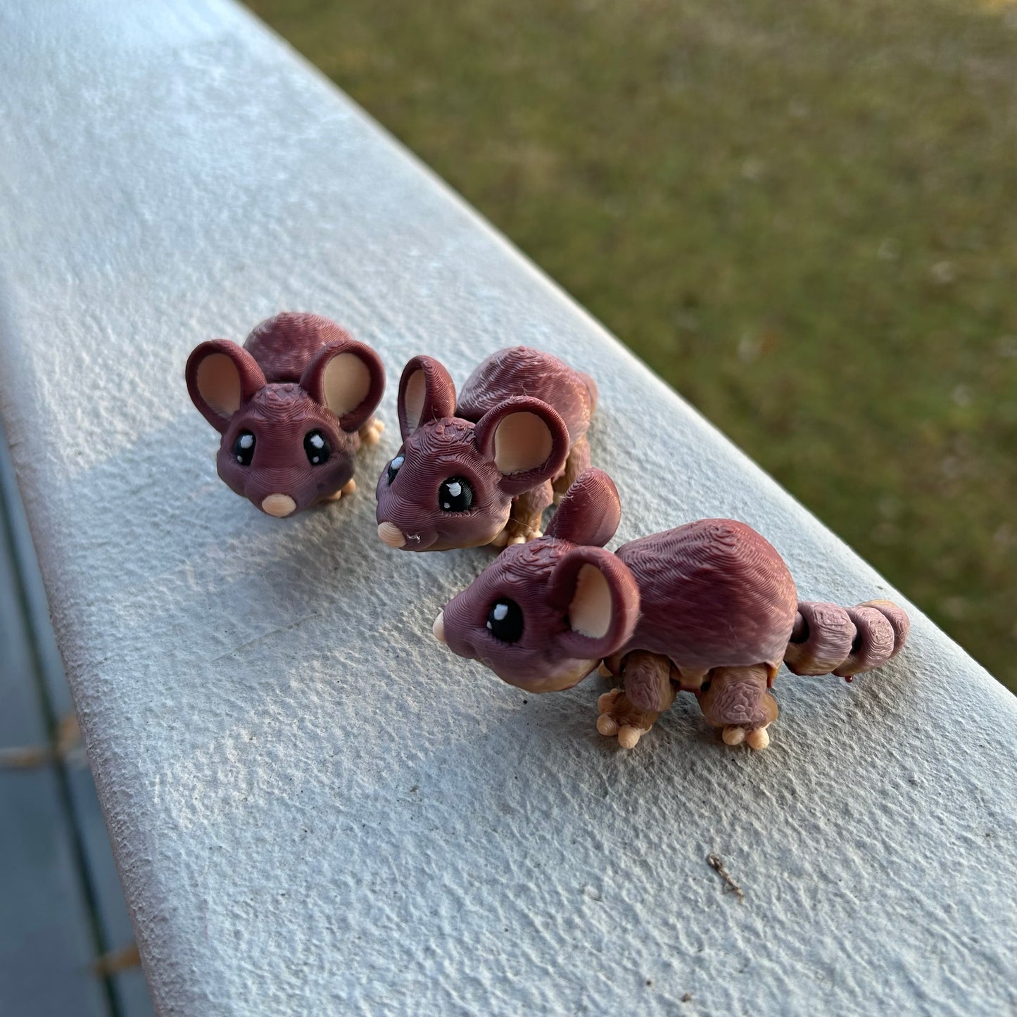 Miniature Smiling Mouse - 3d Printed Fidget Toy