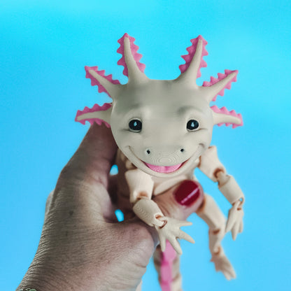Smiling Axolotl - 3d Printed Fidget Toy