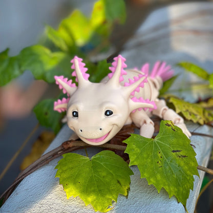 Smiling Axolotl - 3d Printed Fidget Toy