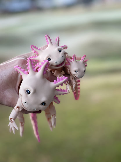 Smiling Axolotl - 3d Printed Fidget Toy