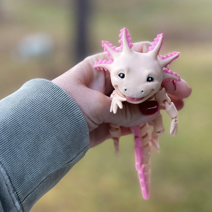 Smiling Axolotl - 3d Printed Fidget Toy