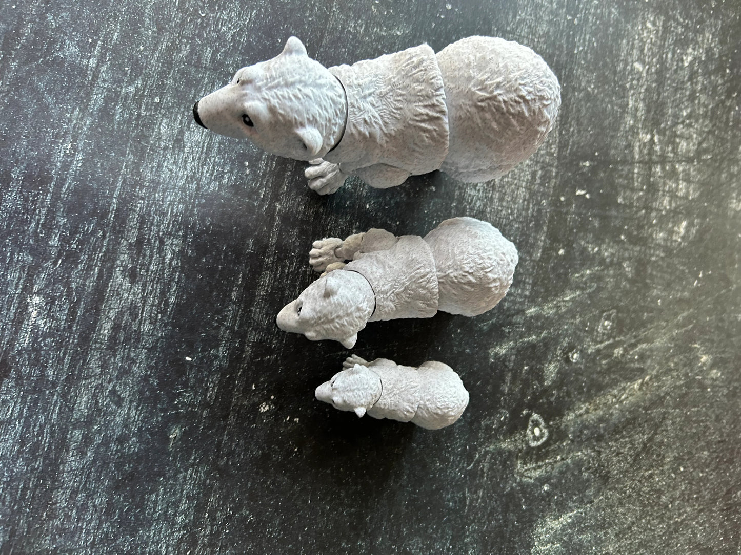 Smiling Polar Bear - 3d Printed Posable Toy