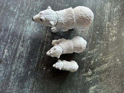Smiling Polar Bear - 3d Printed Posable Toy