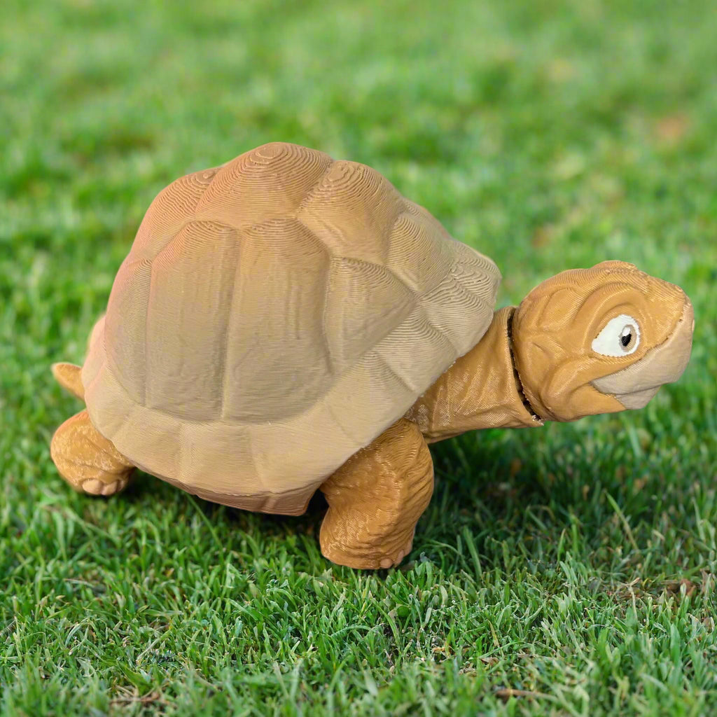 Smiling Tortoise - 3d Printed Posable Toy