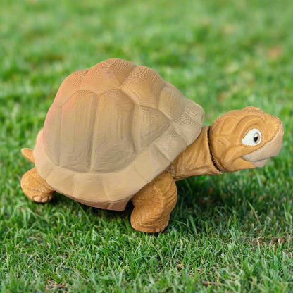 Smiling Tortoise - 3d Printed Posable Toy