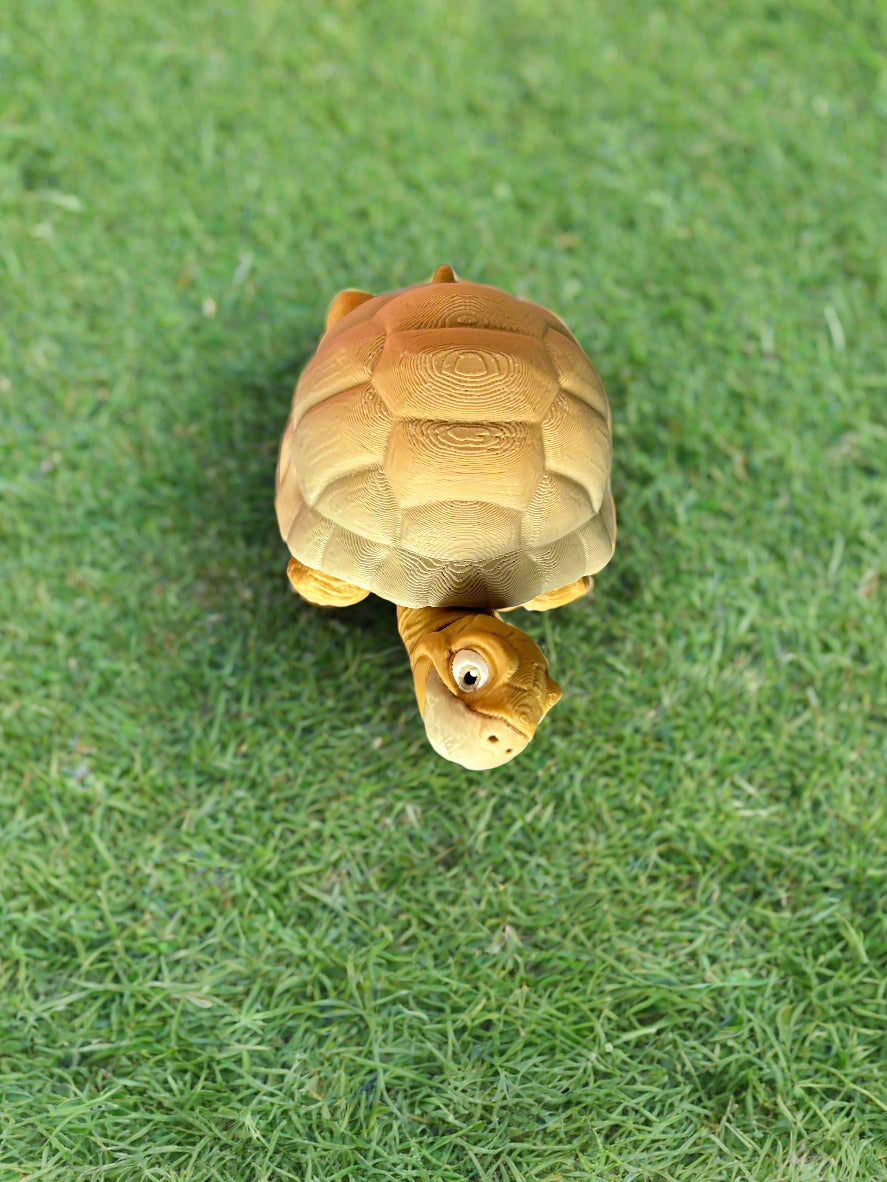 Smiling Tortoise - 3d Printed Posable Toy