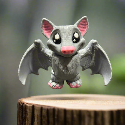 Smiling Miniature Bat - 3d Printed Toy